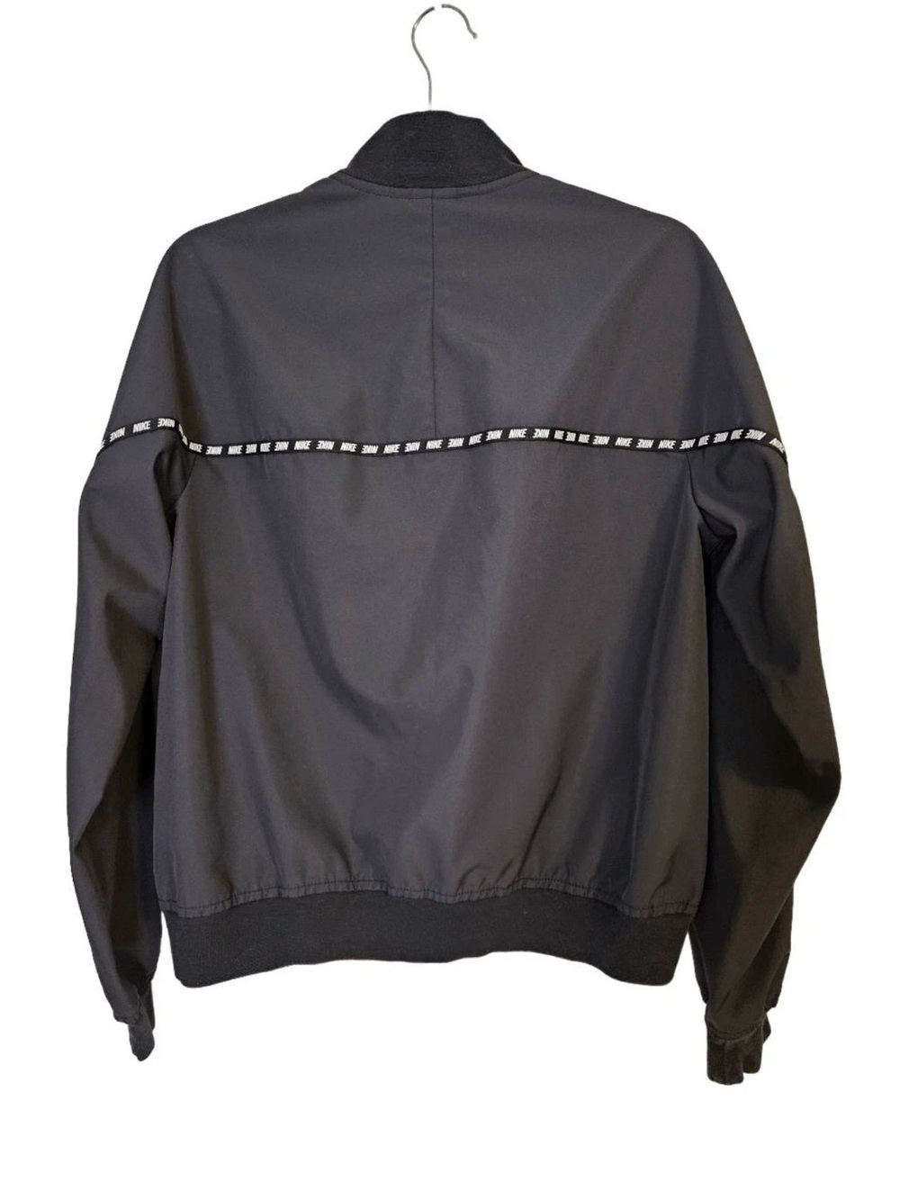 NIKE Women's Black Track Windbreaker Jacket Size L